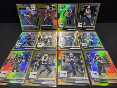 2022 Panini Donruss - New England Patriots PRESS PROOF PREMIUM GOLD SET