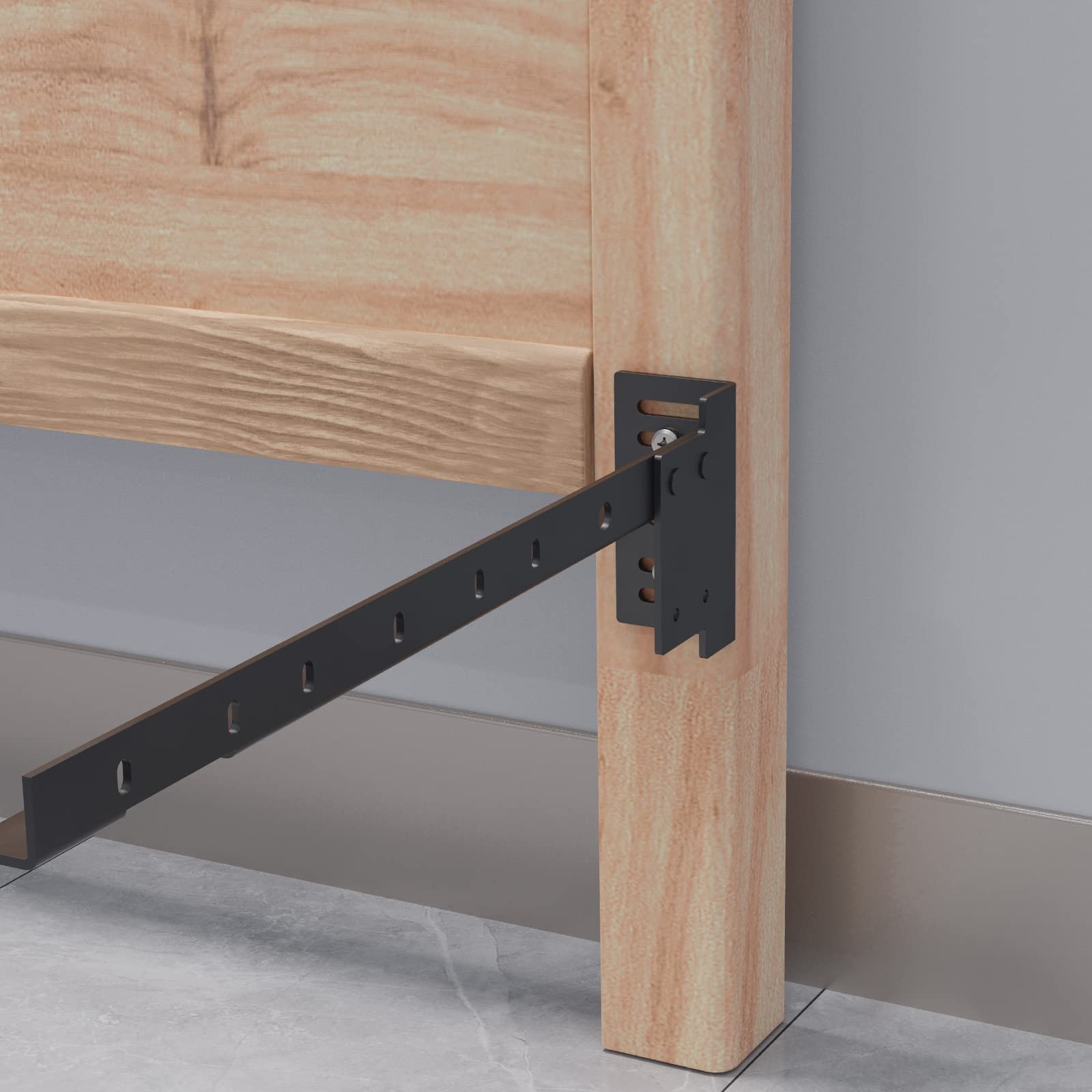ForoGore Bed Frame Footboard Extension Brackets Set, Footboard Extension Brac...