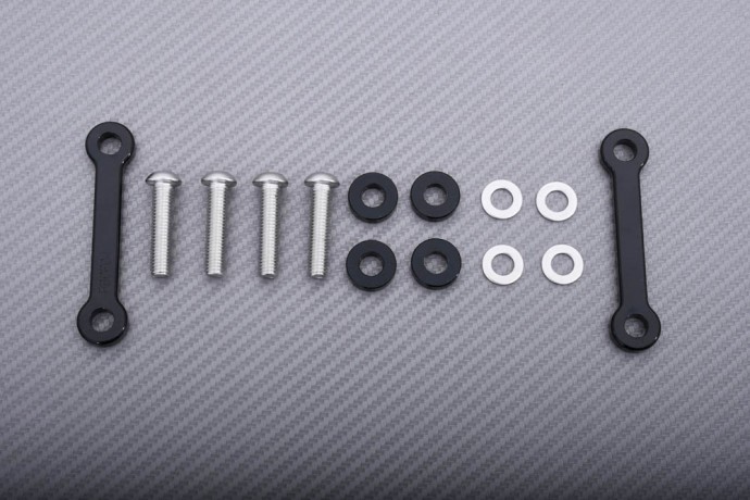 Obturateurs repose-pieds Aprilia RSV4 en alu CNC pour alléger la boucle arrière