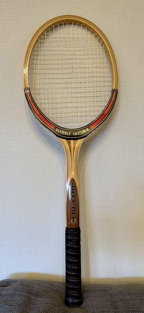 DUNLOP MAXPLY McENROE Wooden Racket Retro New | eBay