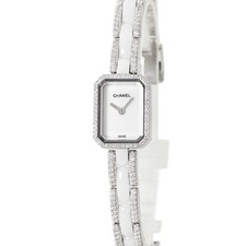 Chanel Premiere H2146 Ceramic Diamond 15mm White Dial Quartz with Box #HDW152
