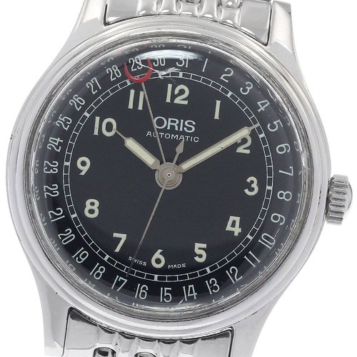 Orologio uomo automatico ORIS puntatore data 7548 40 32 mm quadrante nero SS classico - Foto 1 di 6