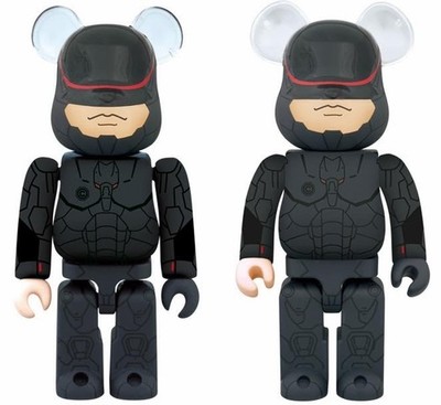 BE@RBRICK 100% ROBOCOP 3.0 BEARBRICK MEDICOM TOY SEALED NEW 2014 USA SELLER