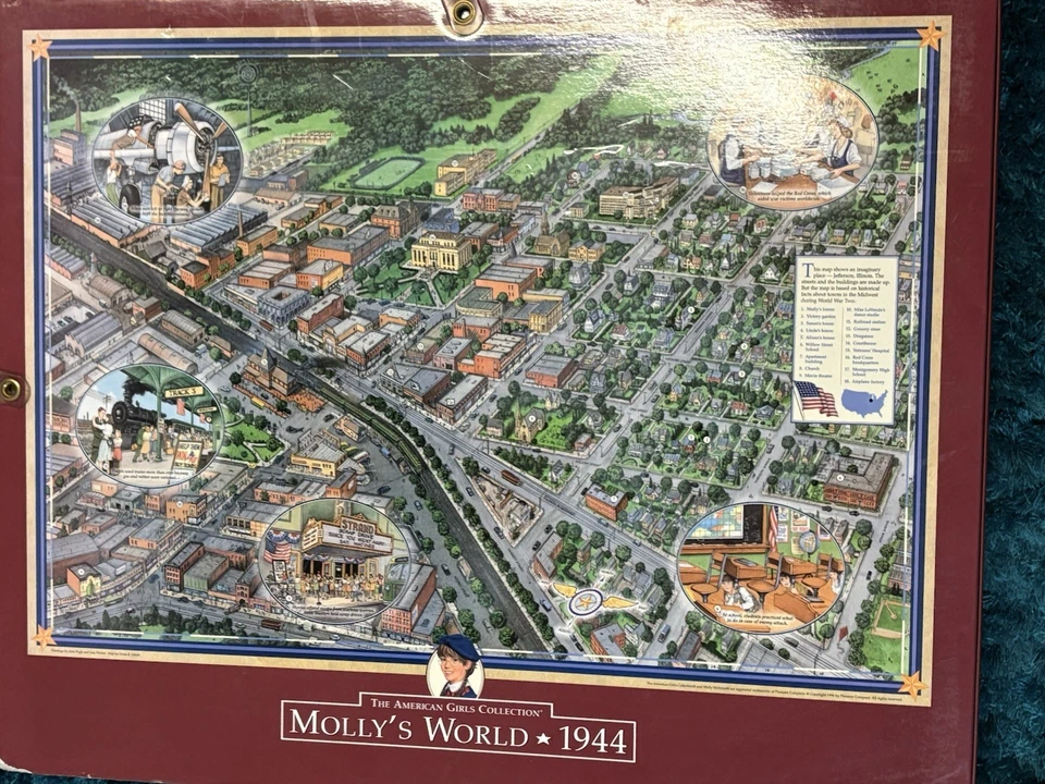 The American Girls Collection Molly McIntire 1944 Escenas y Ajustes Libro Play Foto 3 de 4