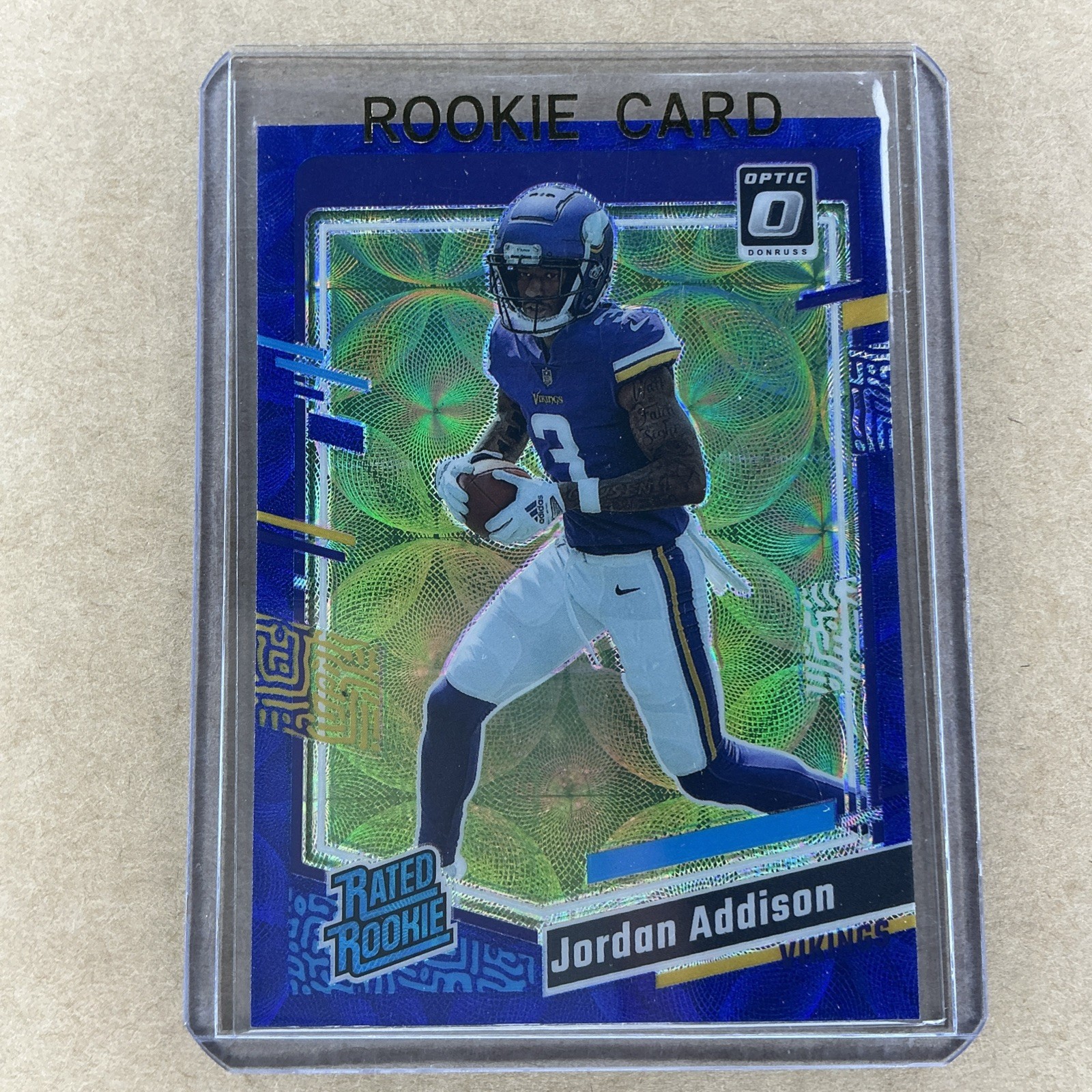 2023 Panini Donruss Optic - Rated Rookie Blue Scope Prizm #271 Jordan Addison Rc