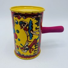 Vintage Kirchhof Life Of The Party  Dancers  Tin Litho Round Drum Noise Maker