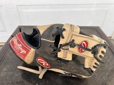 Rawlings Leather Baseball Glove, RTD201, 11.5, Single Post Web, Well Broken In