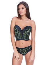 Freya Pin-Up UW Padded Strapless Bustier Black (AA5093) 28E