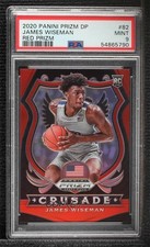 2020 Panini Prizm Draft Picks Crusade Red /299 James Wiseman #82 PSA 9 MINT 09an