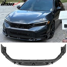 Fits 25-26 Honda Civic Swa Style Front Bumper Lip Spoiler Gloss Black Abs 5pcs Fits 25-26 Honda Civic Swa Style Front Bumper Lip Spoiler Gloss Black Abs 5pcs