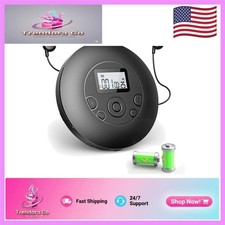 Rechargeable Portable CD Player with Anti-Skip for Home  Travel - 7H Playtime