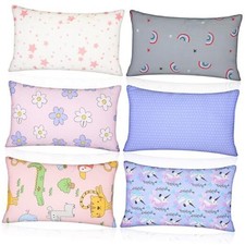6 Pack Mini Pillows for Daycare 9.1 x 13.8'' Small Travel Pillow for Boys and