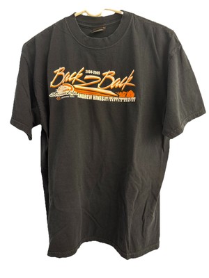 Vintage Y2K Back 2 Back Andrew Hines Motorcycle Champion Short Sleeve T Shirt L