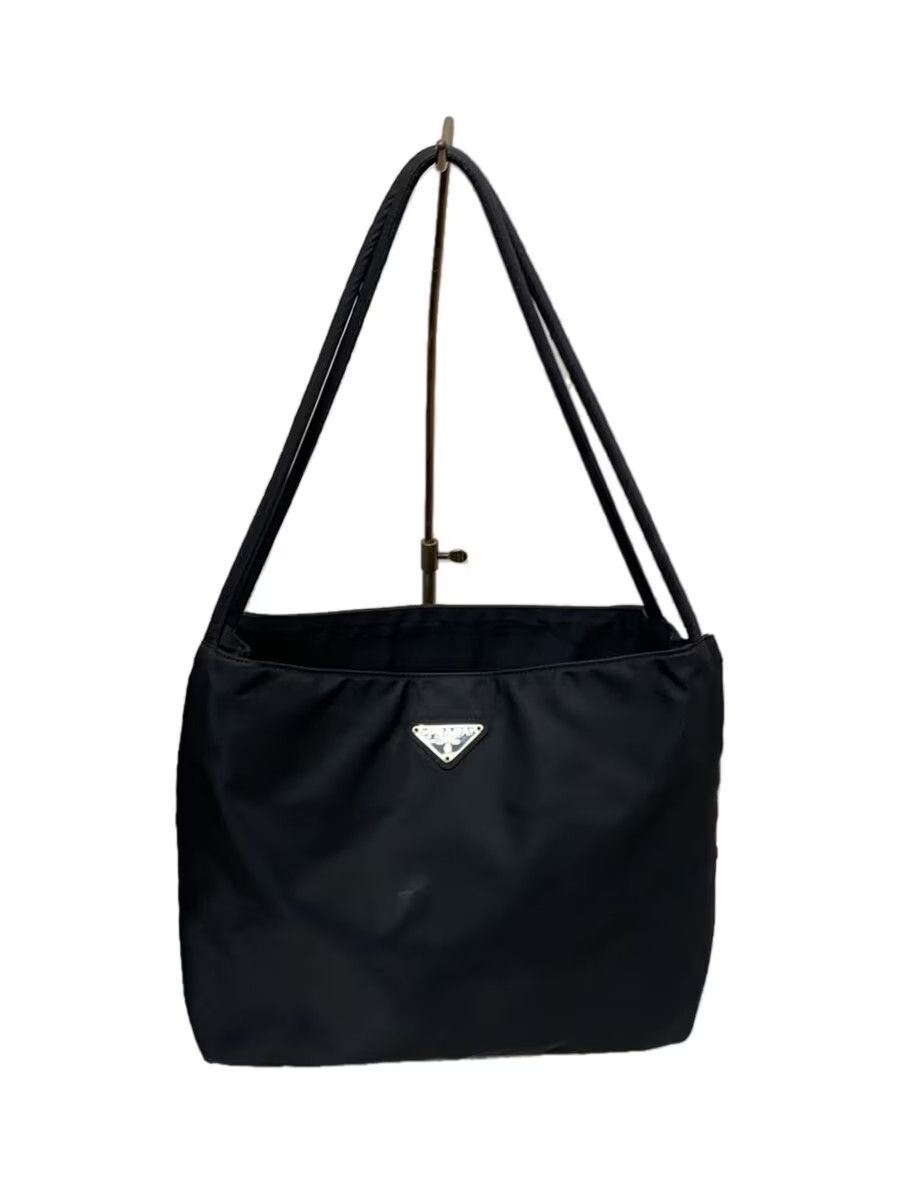 Prada black nylon handbag luxury designer shoulder bag