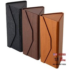 Glasses Cases, Eyeglasses Case Hard Shell For Men Women, 3 Black brown natural