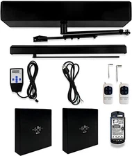 Black Electric Handicap Door Opener with Wireless Large Non-Touch Sensor Switch