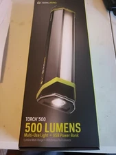 GOAL ZERO TORCH 500 MULTI-USE LIGHT + USB POWER BANK SOLAR / RECHARGEABLE  NEW