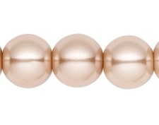 Champagne 8mm Round Glass Pearl Beads with 1.1-1.4mm Hole 2 Strands 100  