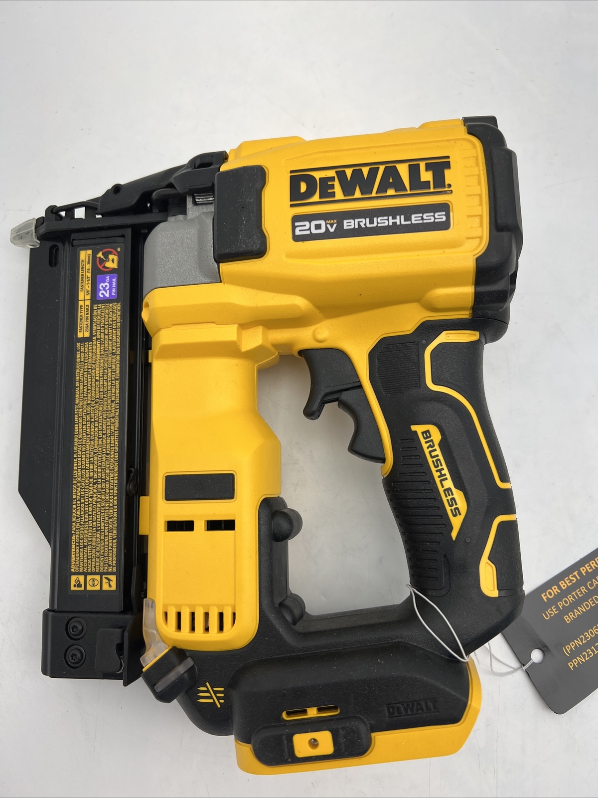 DEWALT 20V MAX 23 Gauge Pin Nailer Cordless DCN623B Tool Only (OB
