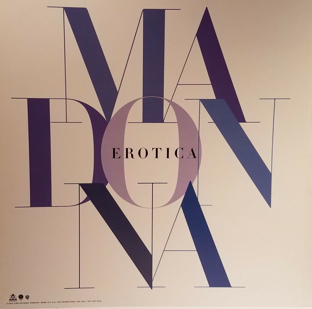 マドンナ　Eroticaポスター MADONNA 