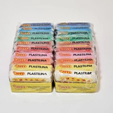 Jovi Plastilina Reusable and Non-Drying Modeling Clay 1.75 oz Bars - 2Pk - 20pcs