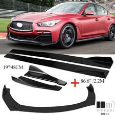 For Infiniti G37 Q50 Coupe Front Bumper Lip Spoiler Diffuserside Skirt Splitter
