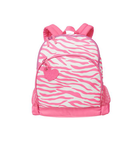 Pink Zebra Backpack | eBay