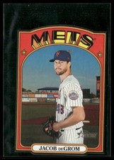 2021 Topps Heritage #72DC-3 Jacob deGrom 1972 Die Cuts Team Color