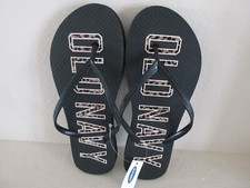 Old Navy Black/Colorful Lettering Summer Beach Wear Flip Flop Various Sizes NWT