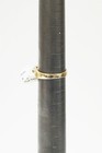 DNJ Signed 14k Yellow Gold Ring w Blue Sapphires & 1/3cttw White Diamonds — photo 4
