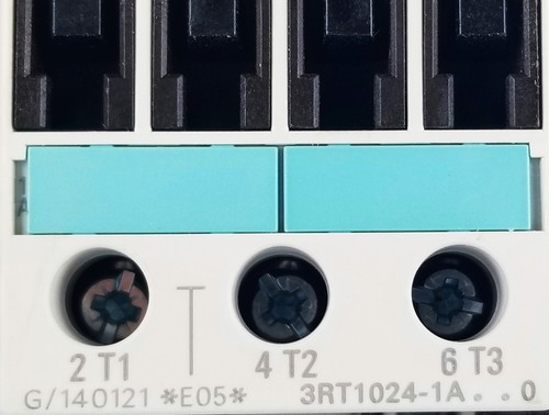 Contactor de motor Siemens 3RT10 34-1AK60, 3 polos, terminales de tornillo, tamaño de cuadro S2, - Imagen 3 de 3