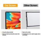 100" Projector Screen with Stand Portable Theater Projection 16:9 4K HD Outdoor — photo 4