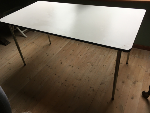 Køkkenbord, laminat, laminat, gedignt retro køkkenbord i…