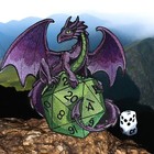 D20 Dragon Embroidery Patch 4.97 X 4.85"/7.80" X 7.61"