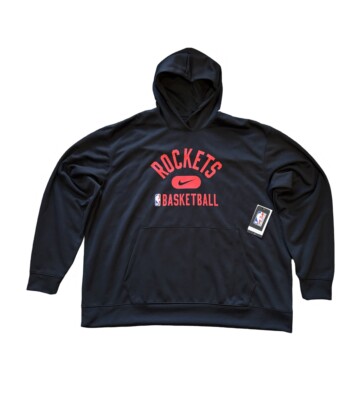Nike Houston Rockets Black Basketball Hoodie NBA Dri Fit