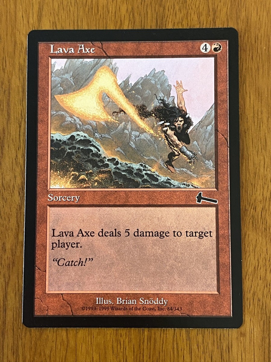 Lava Axe NM+ NEVER PLAYED MTG Urza's Legacy Magic 1999 FAST