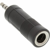 Inline® Audio Adapter 3,5Mm Klinke Stecker Stereo Zu 6,3Mm Klinke Buchse Schwarz