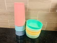 Vintage Tupperware bowls and cups kids