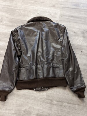 Ronald Reagan Presidential Seal Camp David G1 leather jacket Head