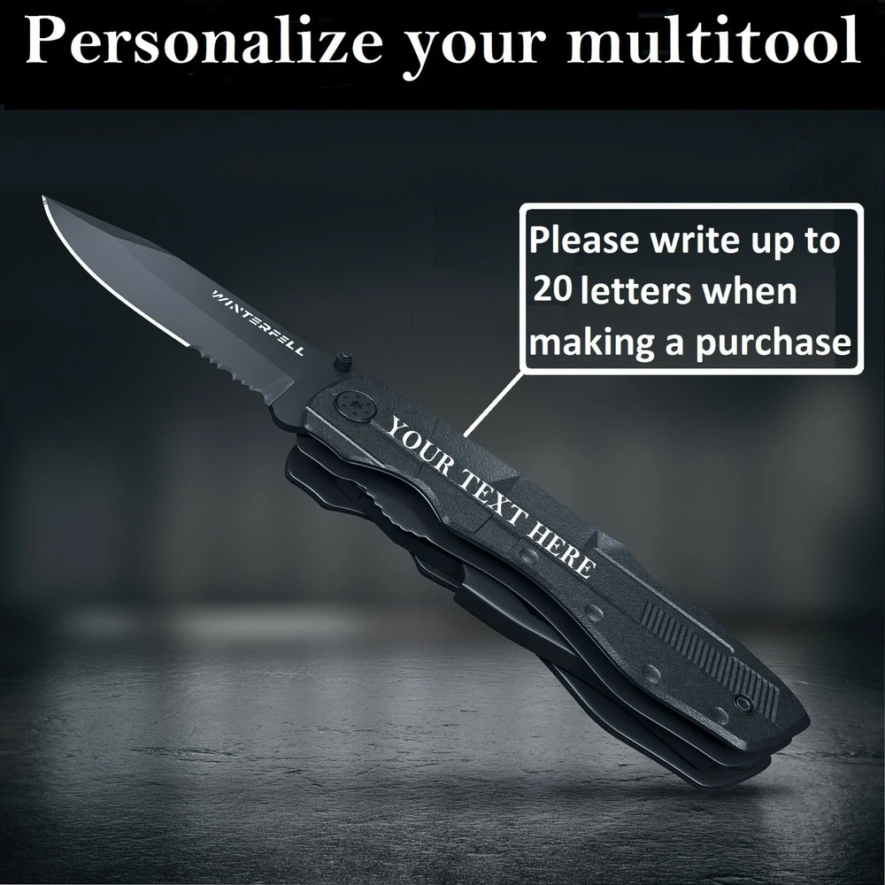 Multi tool Knife WINTERFELL Multipurpose Outdoor Folding Pocket Pliers Multitool