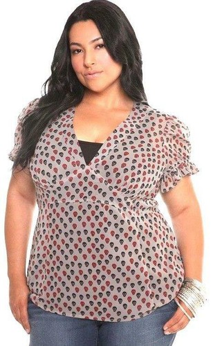 2X Torrid Tripp NYC Skull Tattoo Punk 