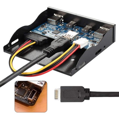 USB 3.1 Frontpanel Header auf USB-C & USB 3.0 HUB 4 Ports Frontpanel Motherbo...