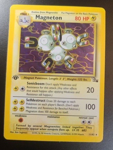 Pokémon TCG Magneton Holo 1st Edition WOTC Wizards - Picture 5 of 7