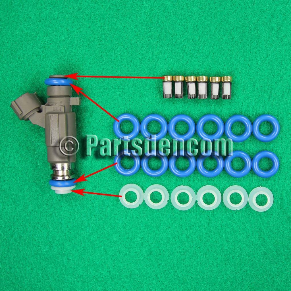 FUEL INJECTOR SERVICE KIT FITS HOLDEN RODEO RA 6VE1 3.5L V6 0305 JECS