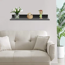 Max 15kg Floating Shelf Wall Mounted Display Shelf Steel Wall Storage Shelf