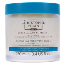 Christophe Robin Cleansing Purifying Scrub with Sea Salt Soothing Detox Shampoo