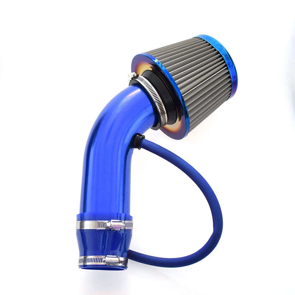 1PC ALUMINUM ALLOY CAR PIPE TURBO INDUCTION PIPE COLD AIR INTAKE FILTER AUTO KIT Foto 4 de 4