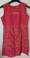 Tina Toole rot-rosa Mädchen Sommer-Kleid Baumwolle Gr 140-152, Blumen