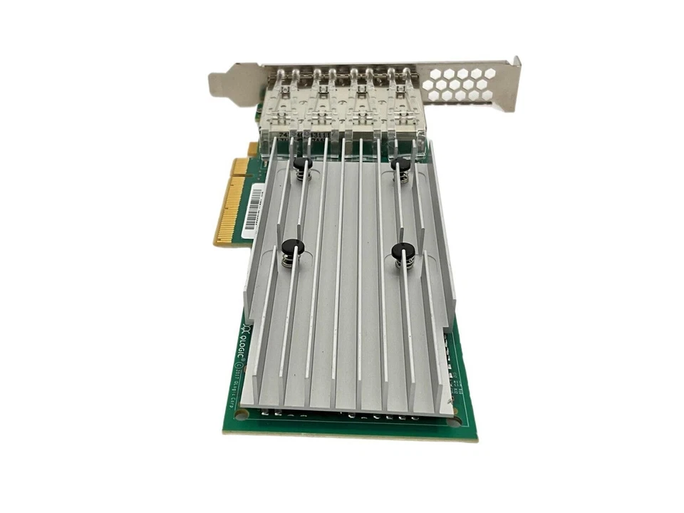 QLogic QL41134HLCU Quad Port 10GbE SFP+ FastLinq PCIe x8 CNA NIC Adapter - Image 3 of 4