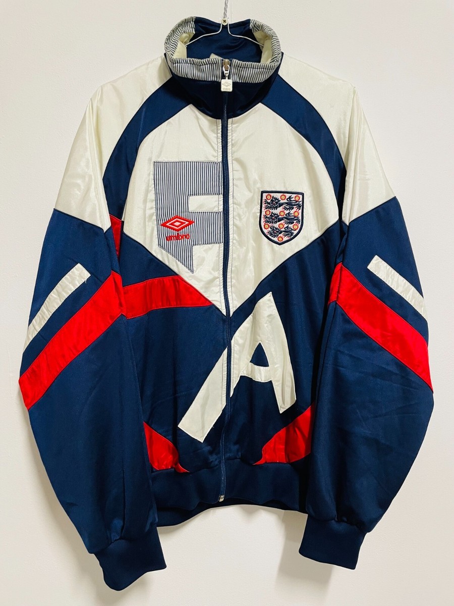 ENGLAND 1990/92 NATIONAL TEAM TRAINING FOOTBALL JACKET UMBRO SIZE